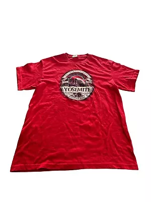 Buy Vintage Yosemite National Park Men’s T-shirt Size M Red Short Sleeve American • 8.15£