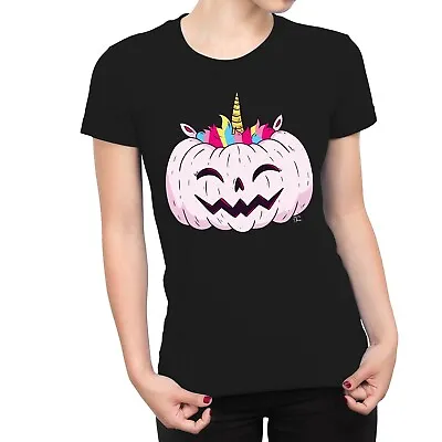 Buy 1Tee Womens Unicorn Pumpkin  T-Shirt • 7.99£