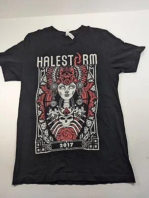 Buy Halestorm Black Band Concert T Tour 2017 T Shirt. Two Sided Women Size Large • 12.96£