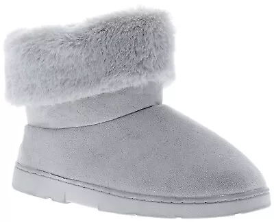 Buy Strollers Womens Slipper Boots Ribble Slip On Grey UK Size • 16£