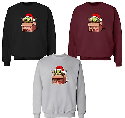 Buy Christmas Jumper Baby Yoda Mandelorian Jedi Star Unisex Adult Kids Sweatshirts • 25.99£