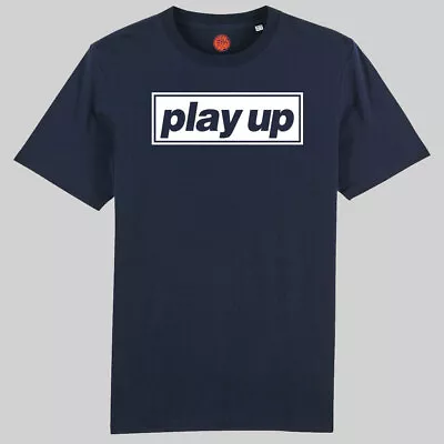 Buy Play Up Oasis Navy Organic Cotton T-shirt For Fans Of Portsmouth Gift • 19.99£