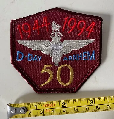 Buy 50th Anniversary Battle Of Arnhem / Army Jacket / Commemorative Badge / Patch • 4.99£
