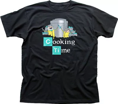 Buy Adventure Cooking Time Finn Jake Breaking Bad Walter Black T-shirt 9847 • 13.95£