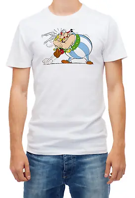 Buy Big Hug Angry Asterix And Obelix Short Sleeve White Men's T Shirt K1023 • 9.69£
