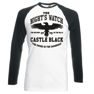 Buy Game Of Thrones  The Nights Watch  Raglan Longsleeve Baseball T-shirt • 16.99£