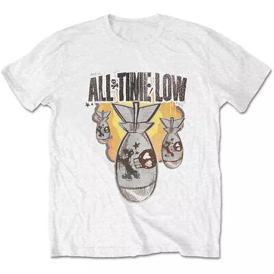 Buy White All Time Low Da Bomb Official Tee T-Shirt Mens Unisex • 15.99£