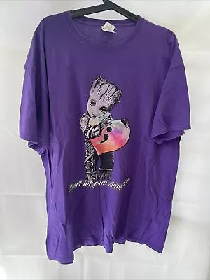 Buy Marvel Guardians Of The Galaxy XL I Am Groot Tee Shirt Don’t Let Your Story End • 11.99£