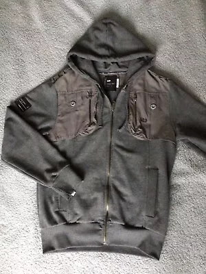 Buy Mckenzie Denim Mens Grey Hooded Jacket Size M • 10£