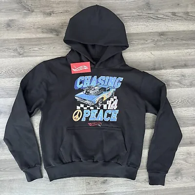 Buy NWT Peace Collective - Hot Wheels Chasing Peace Racing Hoodie Black - Size S • 48.25£