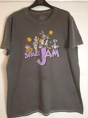 Buy Space Jam Size L Short Sleeve Graphic Adult Grey Tee T-Shirt. Mens Womens • 0.99£