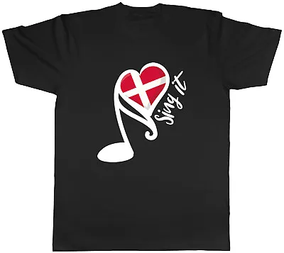 Buy Denmark Song Contest Mens T-Shirt Music Singing Unisex Tee Gift • 8.99£