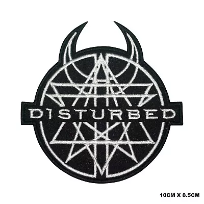 Buy Disturbed Movie Logo Embroidered Patch Iron On/Sew On Patch Batch For Clothes • 2.09£
