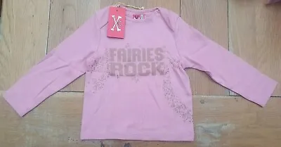 Buy No Added Sugar 6, 12, 18, Months Pink Fairies Rock Long Sleeve T Shirt Baby Girl • 4.56£