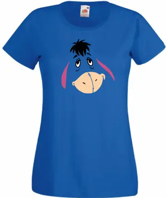 Buy Blue Eeyore T Shirt Men Ladies Kids Matching Family Top Winnie Cotton All Sizes  • 8.99£