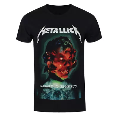 Buy Metallica T-Shirt Hardwired Album Cover Rock Band New Black Official • 15.95£