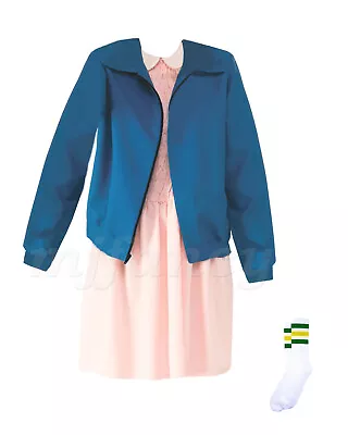 Buy Girls Eleven Fancy Dress Costume Children Stranger Things Costume Dress Jacket • 25.99£
