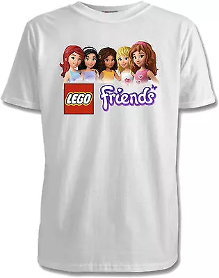 Buy Lego Friends Childrens T-Shirts - 4 Designs /  7 Colours / Sizes 1-15 • 7.50£