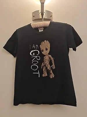 Buy Marvel Guardians Of The Galaxy 'I Am Groot' Black  Tshirt Sz SML Official • 4.99£