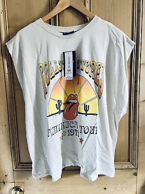 Buy Cream Rolling Stones 1972 Tour Logo T-Shirt - BNWT - Size 18 • 9.99£