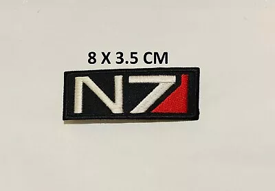 Buy N7 Logo Mass Game Gamers Embroidered Iron On Sew On Patch Jacket Jeans New #588 • 1.99£
