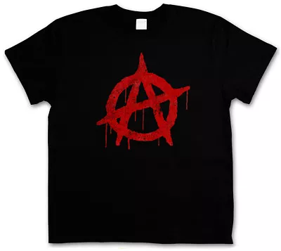Buy ANARCHY A VINTAGE LOGO T-SHIRT - Cyber Punk Gothic Rocker APPG Symbol Sign • 26.34£