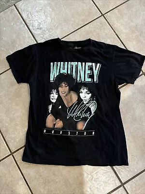 Buy Whitney Houston Vintage Pre-owned Medium Black T-shirt • 4.73£