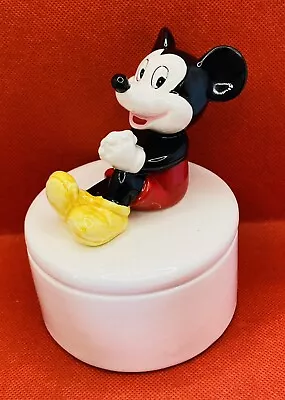Buy Mickey Mouse Trinket Box 3D Figure Disney Ceramic  1Z • 1.99£