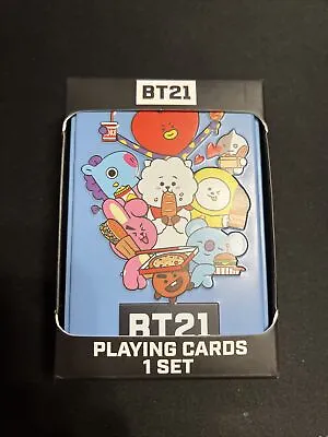 Buy BTS KPOP BT21 Playing Cards Set In Tin Box Korean Pop Merch NEW Sealed • 9.63£