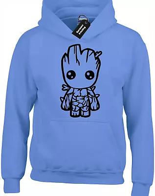 Buy Groot Cartoon Baby Hoody Hoodie Guardians Star Lord Of The Galaxy Funny Fan Gift • 16.99£