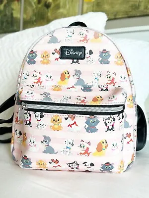 Buy Disney Loungefly Aristocats Lady Tramp Fígaro  Mini Backpack Pink Retired • 47.24£