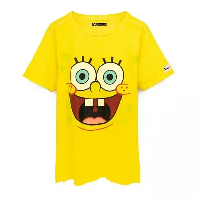 Buy SpongeBob SquarePants Unisex Adult Face T-Shirt NS6892 • 17.01£
