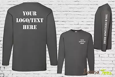 Buy Custom Printed Long Sleeve T-Shirt Personalised Stag Hen Do Workwear Conference  • 11.99£