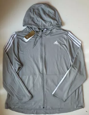 Buy Adidas 3 Stripes Stretch Knit Full Zip Training Hoodie Fp7490 Women Plus Size 4x • 34.99£