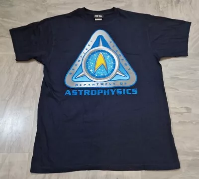 Buy Star Trek Black T-Shirt Star Fleet Academy Astrophysics Dept Size Small S • 11.79£