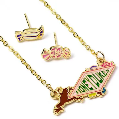 Buy Official Harry Potter Honeydukes Logo Necklace And Earring Set • 3.50£