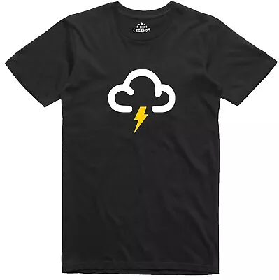 Buy Weather Symbol Mens T Shirt Lightning Sunny Snow Rain Sun Print Multi Choice • 9.99£