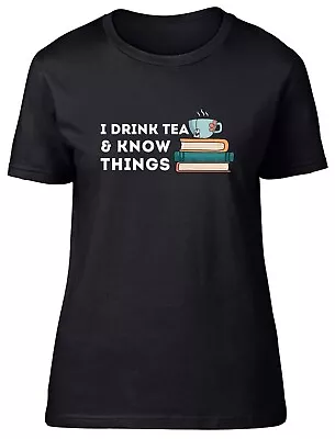 Buy Funny Tea Womens T-Shirt Tea Drinking Drinker Tea Lover Ladies Gift Tee • 8.99£