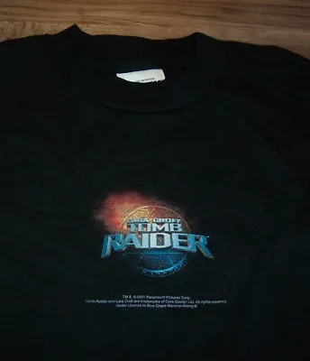 Buy Lara Croft TOMB RAIDER T-Shirt 2001 YOUTH MEDIUM 10-12 NEW • 14.60£