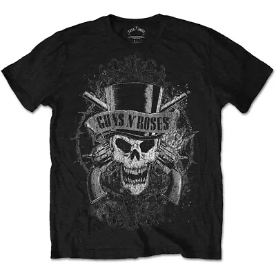 Buy Guns N Roses - Faded Skull Band T-Shirt Official Merch • 20.63£