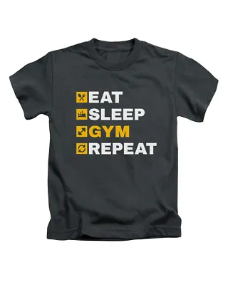 Buy Eat Sleep Gym Repeat Funny Adults T-Shirt Ladies Mens Tee Top • 9.95£