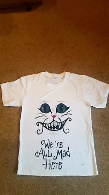 Buy Gorgeous Hand Painted Alice In Wonderland Cheshire Cat T Shirt Size Small New • 12£