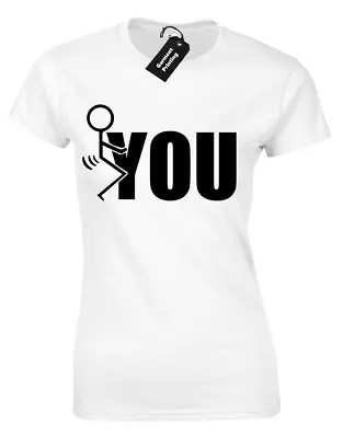 Buy F*ck You Stickman Ladies T Shirt Tee Funny Joke Novelty Printed Design Womens • 7.99£