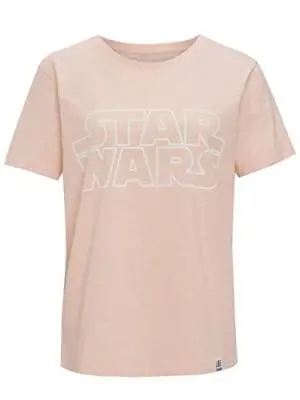 Buy Recovered Star Wars Classic Logo Pale Pink Fitted T-Shirt • 12.99£