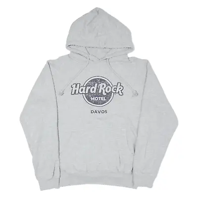 Buy HARD ROCK CAFE Davos Mens Grey Hoodie Pullover M • 19.99£