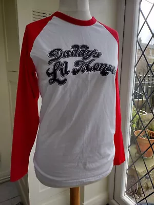 Buy Harley Quinn Suicide Squad Cosplay Raglan Sleeved Tshirt Label Removed • 4.50£
