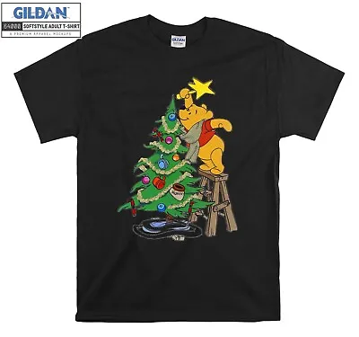 Buy Winnie The Pooh Christmas T-shirt Gift Hoodie Tshirt Men Women Unisex A635 • 11.95£