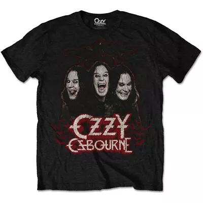 Buy Ozzy Osbourne 'Crows & Bars' Black T Shirt - NEW • 15.49£