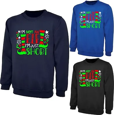 Buy I'm Not An Elf I'm Just Short Funny Christmas Jumper Elf Costume Xmas Gifts Top • 17.99£