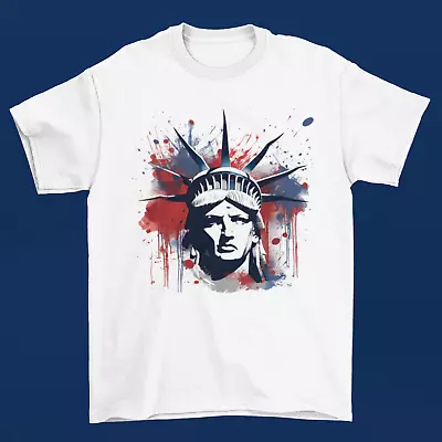 Buy Statue Of Liberty T Shirt American Independence Day Memorial Day Veterans Day • 12.95£